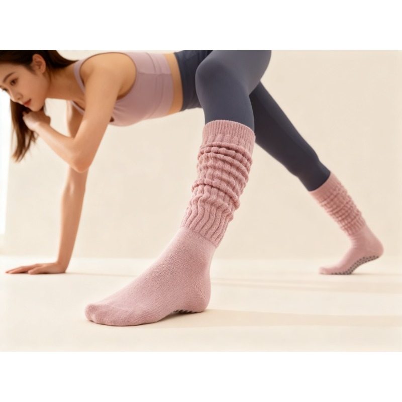 Pilates Yoga Youtube - Damskie bawełniane skarpety do pilatesu z