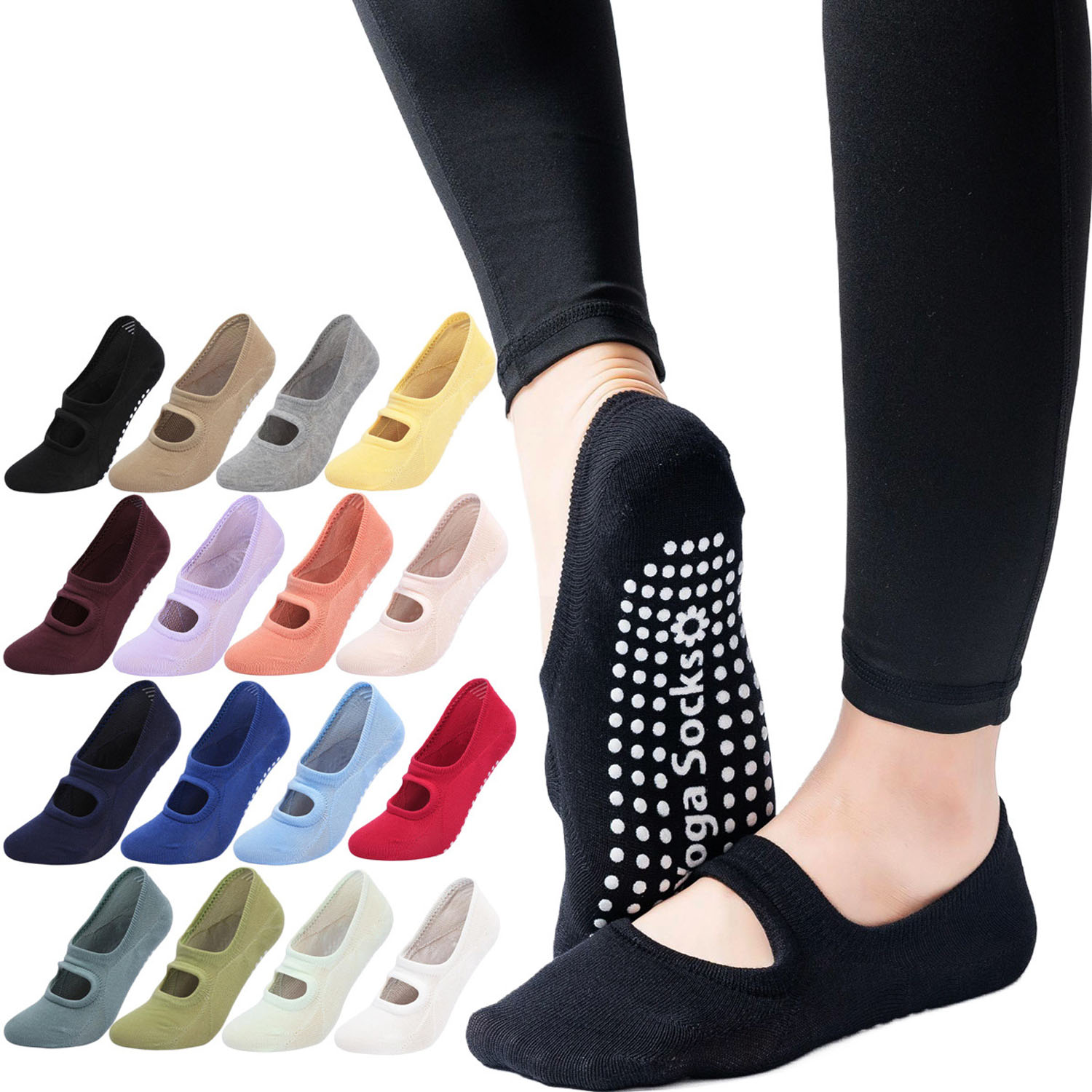 Pilates Yoga Grip Socks - Wysokiej jakości damskie skarpety do jogi