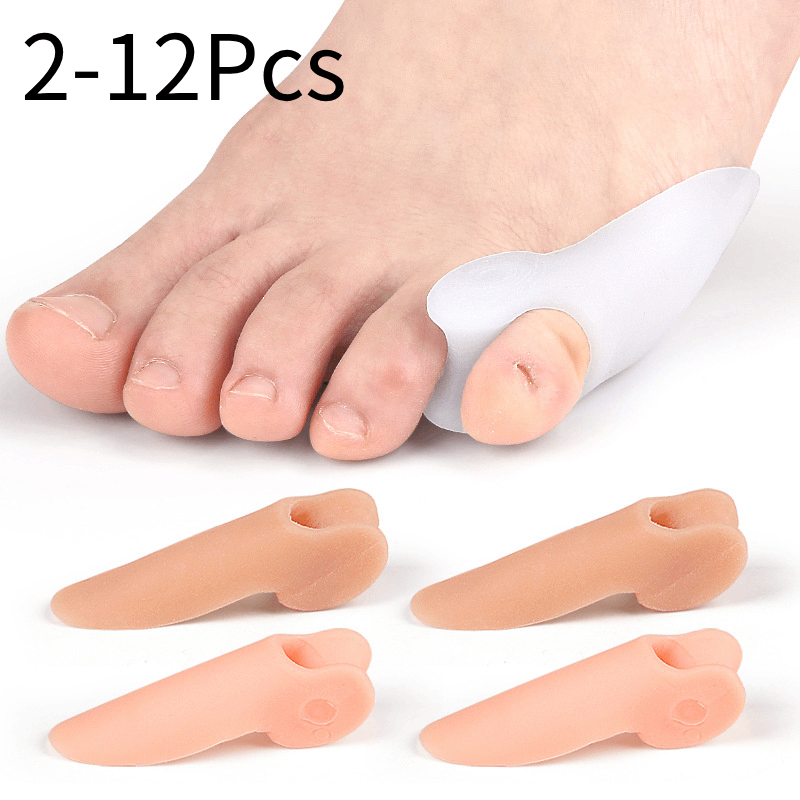 Toe Separator Silicon - 2/4/6/8/10/12 szt. Żelowe różowe korektory na