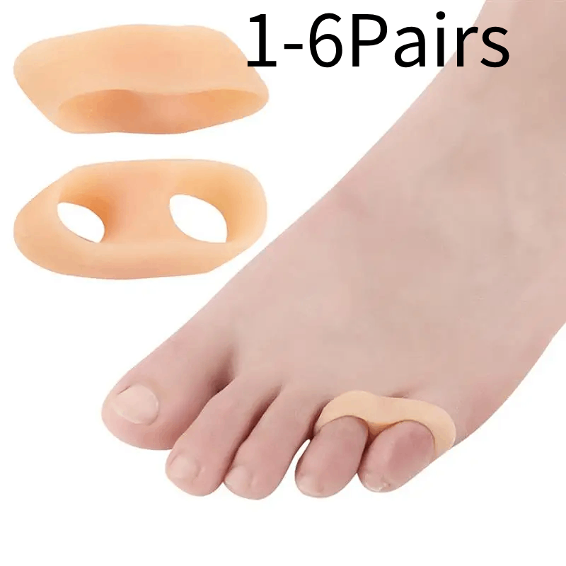 Toe Separator Silicon - 1/2/3/4/5/6 Par Żelowych Ochraniaczy na Palce