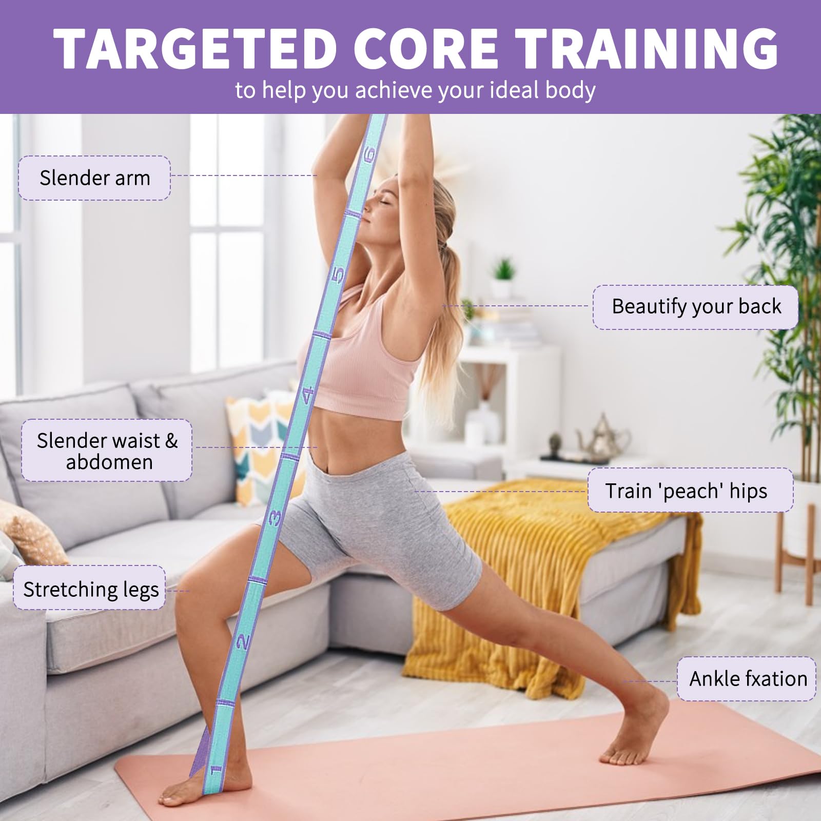 Elastyczna taśma oporowa do ćw – Pilates Yoga Hot recenzja i cena