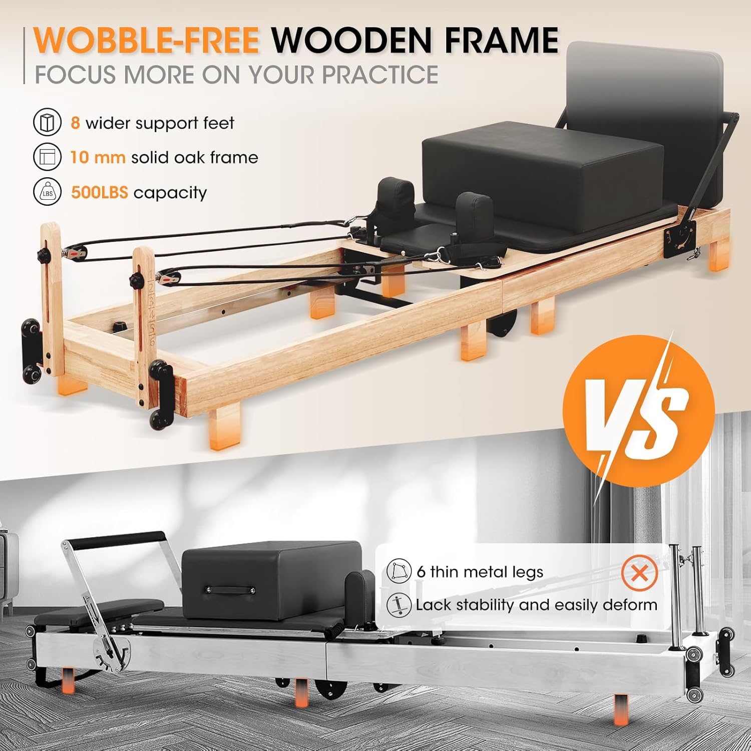 Drewniany Reformer Pilates ze  – Pilates Reformer Spring recenzja i cena