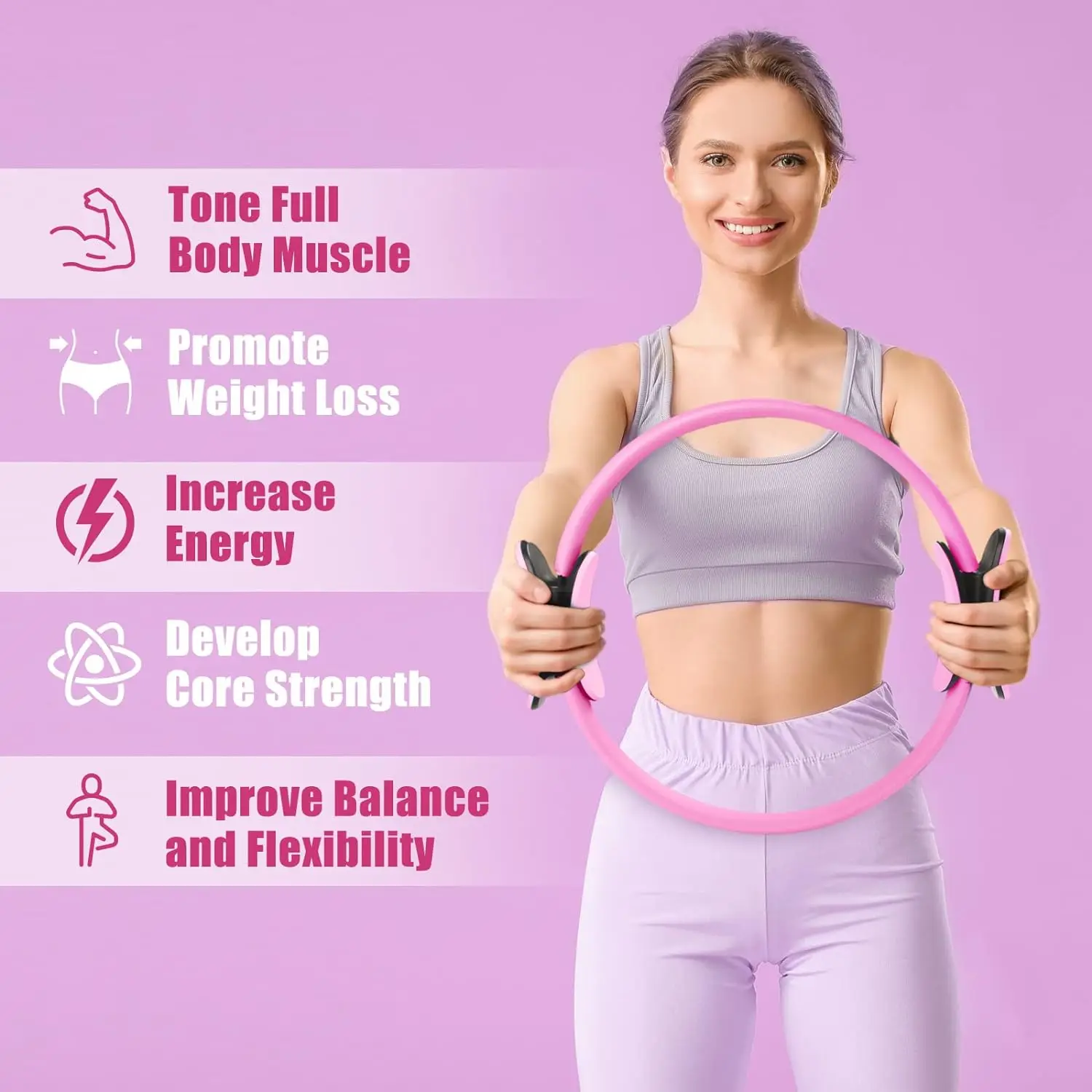 Pierścień do pilatesu, domowy  – Pilates Yoga Resistance Ring recenzja i cena