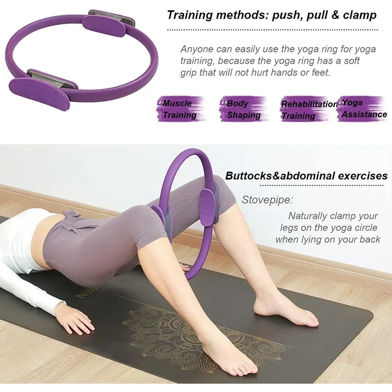 1 szt. Antypoślizgowy Pierście – Pilates Yoga Resistance Ring recenzja i cena