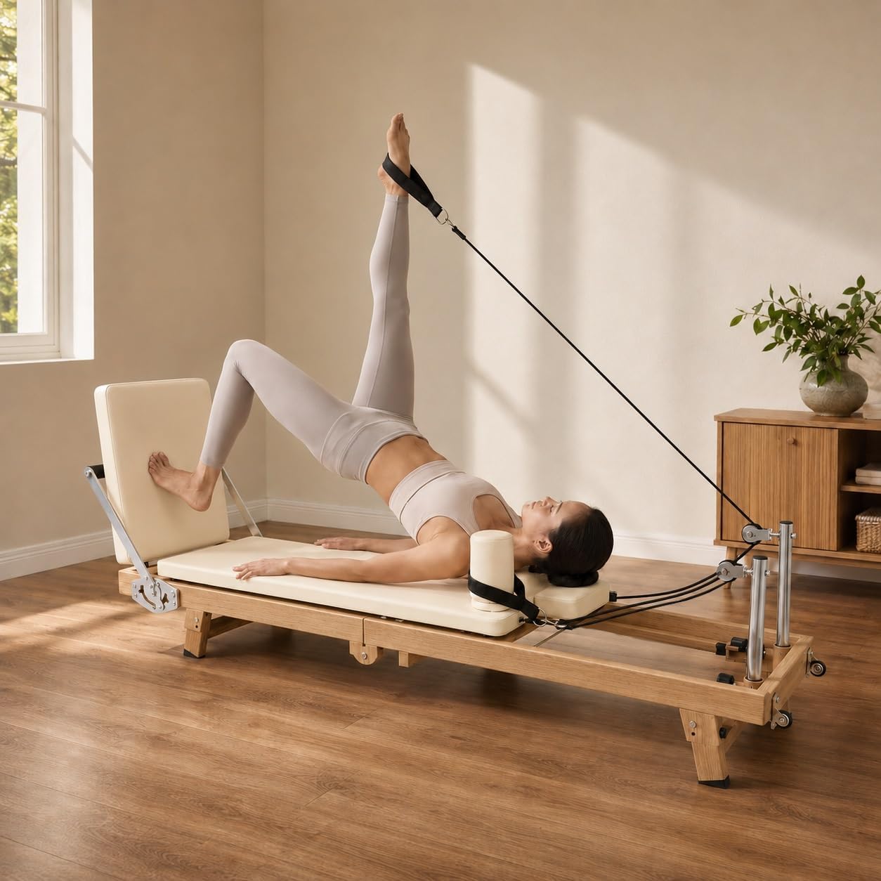 Składany sprzęt do pilatesu Re – Pilates Reformer Spring recenzja i cena