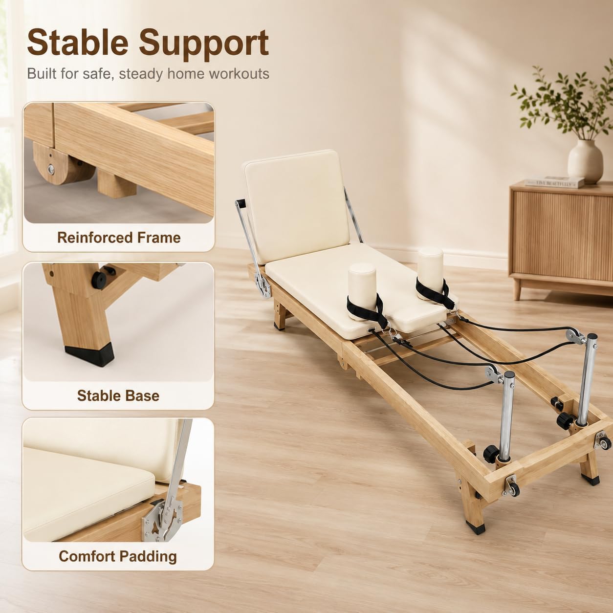 Składany sprzęt do pilatesu Re – Pilates Reformer Spring recenzja i cena