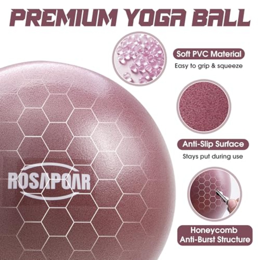 Mała piłka do ćwiczeń - 9-calo – Pilates Yoga Ball Workout recenzja i cena